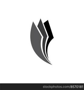 paper icon logo vector design template