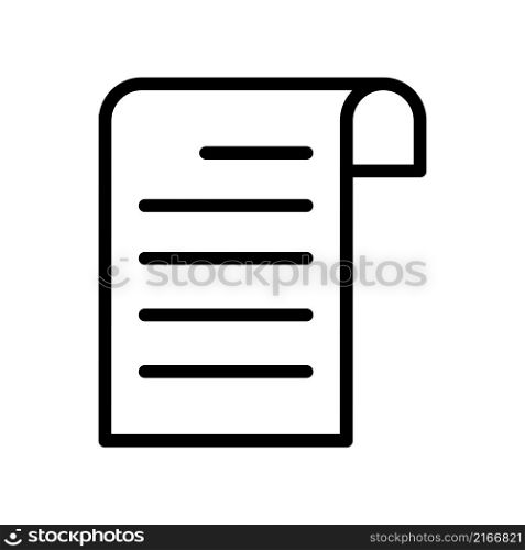 Paper icon vector simple and trendy design
