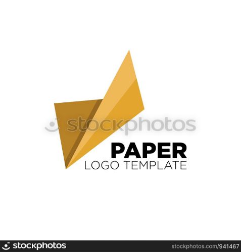 paper industry logo design template vector illustration icon element. paper industry logo design template vector illustration