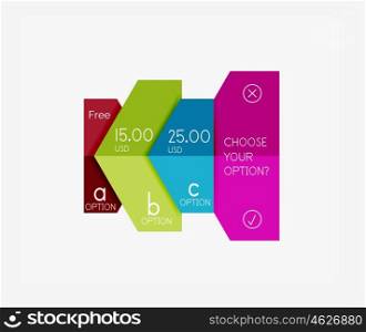 Paper infographic template. For banners, business backgrounds and presentations