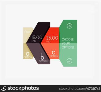 Paper infographic template. For banners, business backgrounds and presentations