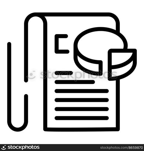 Paper investment icon outline vector. Money finance. Market campaign. Paper investment icon outline vector. Money finance