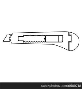 Paper knife icon .