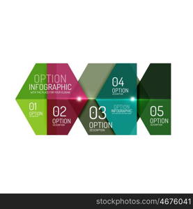 Paper modern infographic geometric templates. Paper modern infographic geometric templates for business layout or option presentation