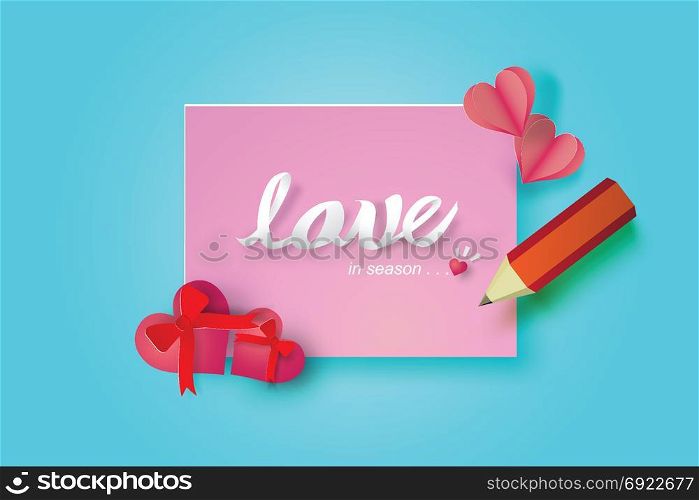 paper note valentine day,sweet,cute,vector
