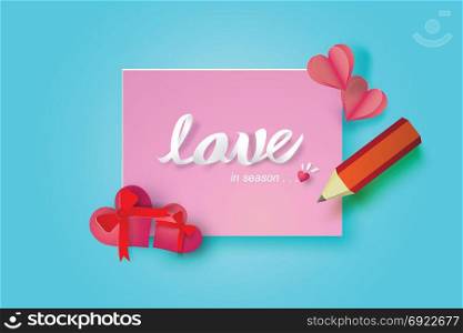 paper note valentine day,sweet,cute,vector