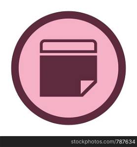 paper notes circle icon