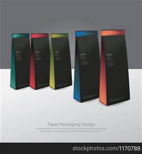 Paper Package Design Mock up Template
