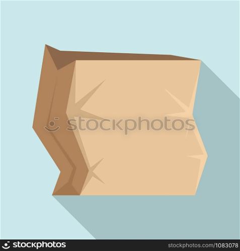 Paper package icon. Flat illustration of paper package vector icon for web design. Paper package icon, flat style