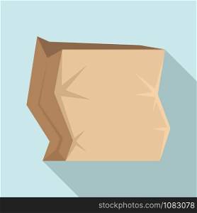 Paper package icon. Flat illustration of paper package vector icon for web design. Paper package icon, flat style