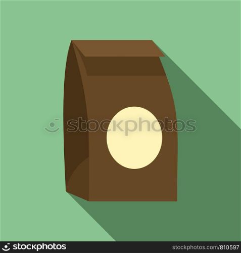 Paper packet icon. Flat illustration of paper packet vector icon for web design. Paper packet icon, flat style