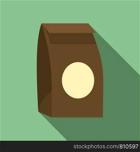 Paper packet icon. Flat illustration of paper packet vector icon for web design. Paper packet icon, flat style