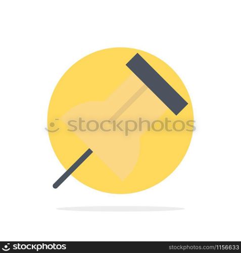 Paper, Pin, Reminder Abstract Circle Background Flat color Icon