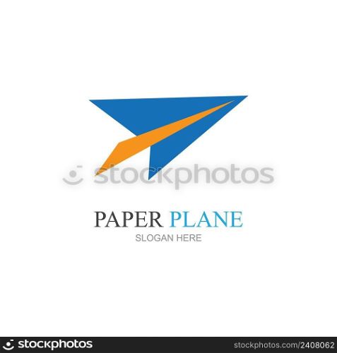 Paper Pla≠aircraft trail Signature Icon Logo Design
