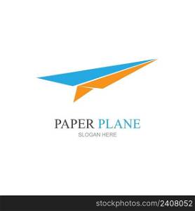 Paper Plane aircraft trail Signature Icon Logo Design