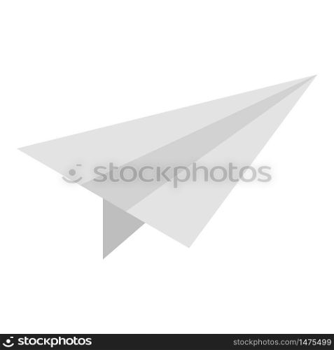Paper plane icon. Isometric of paper plane vector icon for web design isolated on white background. Paper plane icon, isometric style