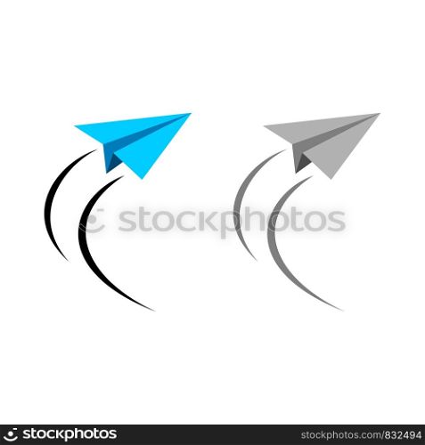 Paper Plane Logo Template Illustration Design. Vector EPS 10.