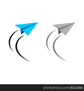 Paper Plane Logo Template Illustration Design. Vector EPS 10.