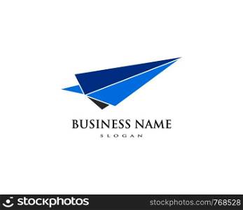 Paper Plane logo vector template