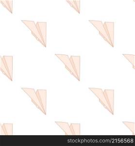 Paper plane pattern seamless background texture repeat wallpaper geometric vector. Paper plane pattern seamless vector
