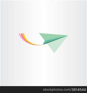 paper plane vector icon design