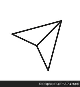 Paper plane vector icon. Vector illustration. Stock image. EPS 10.. Paper plane vector icon. Vector illustration. Stock image.