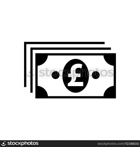 paper pound sterling money icon