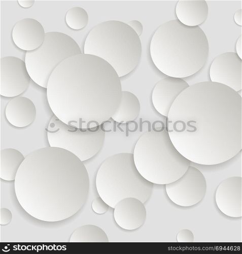 Paper Round Background with Drop Shadows. Paper Round Background with Drop Shadows. Grey Gradient Abstract Circle Pattern