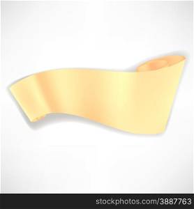 Paper Scroll Isolated on White Background. Empty Paper Banner.. Paper Scroll
