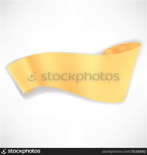 Paper Scroll Isolated on White Background. Paper Banner.. Paper Scroll