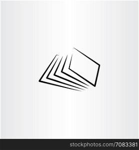 paper sheets vector icon