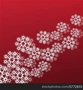 Paper snowflakes background