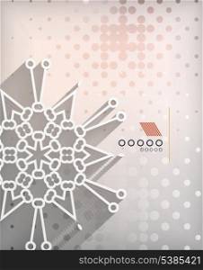 Paper snowflakes Christmas geometric background