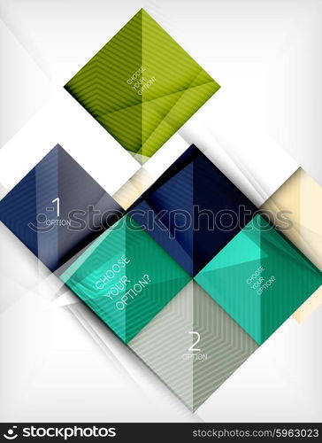 Paper square shapes banner. Paper square shapes banner. Vector