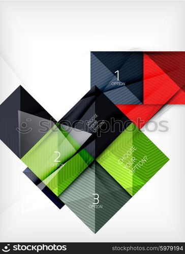 Paper square shapes banner. Paper square shapes banner. Vector