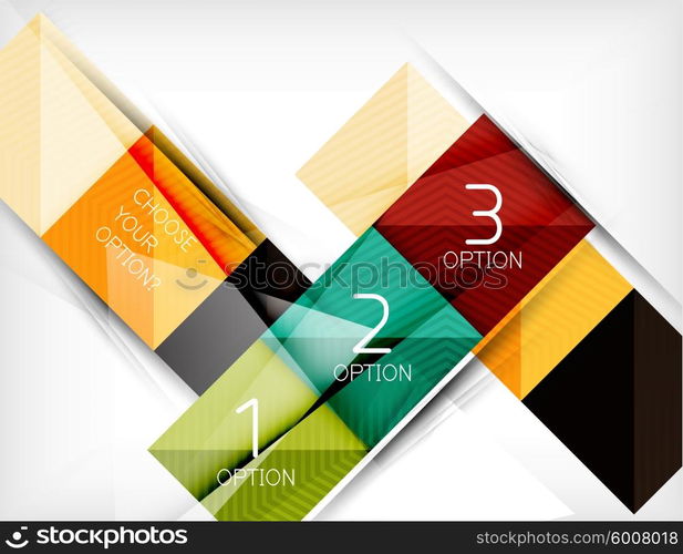 Paper square shapes banner. Paper square shapes banner. Vector