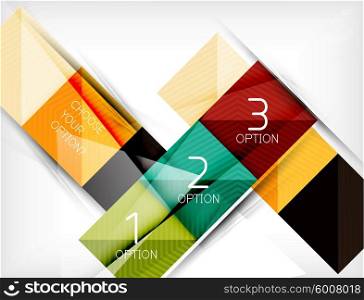 Paper square shapes banner. Paper square shapes banner. Vector