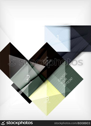 Paper square shapes banner. Paper square shapes banner. Vector