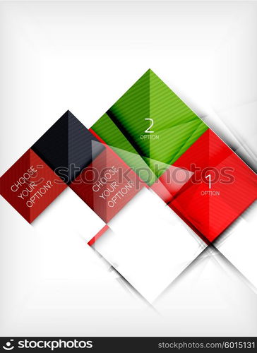 Paper square shapes banner. Paper square shapes banner. Vector