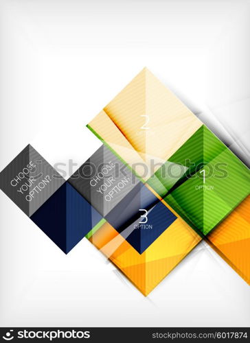 Paper square shapes banner. Paper square shapes banner. Vector