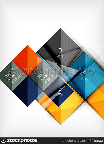 Paper square shapes banner. Paper square shapes banner. Vector