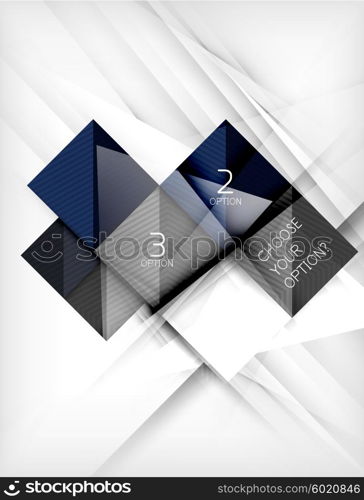 Paper square shapes banner. Paper square shapes banner. Vector