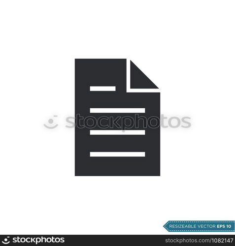 Paper - Stationery Icon Vector Template Illustration Design