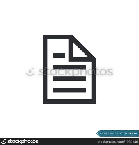 Paper - Stationery Icon Vector Template Illustration Design