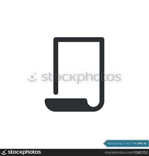 Paper - Stationery Icon Vector Template Illustration Design
