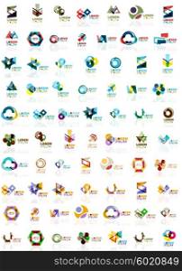 Paper style geometric shapes with glass effects. Corporate abstract logo design icon concepts. Paper style geometric shapes with glass effects. Corporate abstract logo design icon concepts. Vector illustration