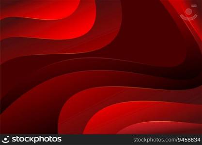 Paper style wavy red background