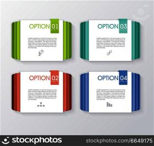 Paper tags with bent corners, can be used for option banners, price widget, online services, pricing tables, websites and applications.