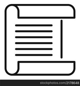 Paper text icon outline vector. Write letter. Message pencil. Paper text icon outline vector. Write letter