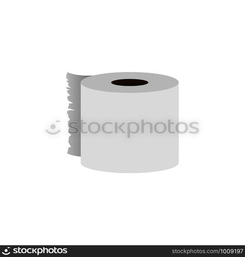 paper towels in flat style on white background. paper towels in flat on white background